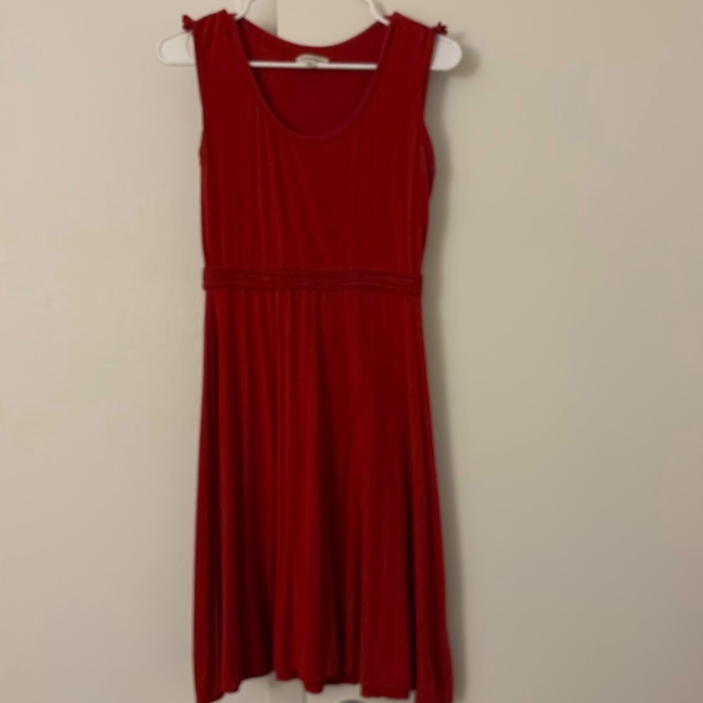 Max Studio Burnt Orange Sleeveless Stretch Dress XS